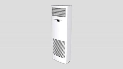 白色立式空调