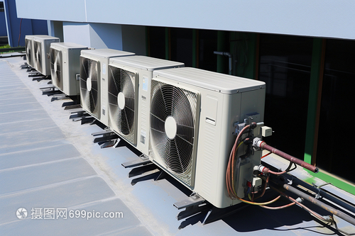 一排空调机组